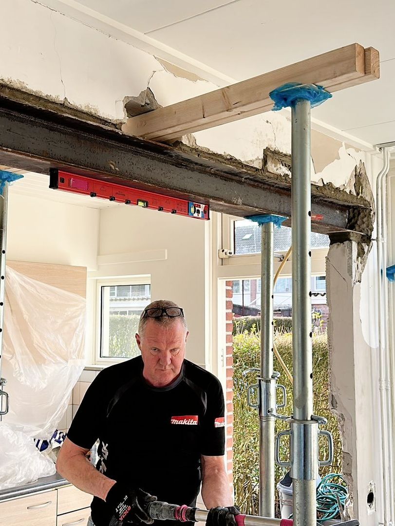Diamantzagen van een grote opening in beton door Drillpro Nederland