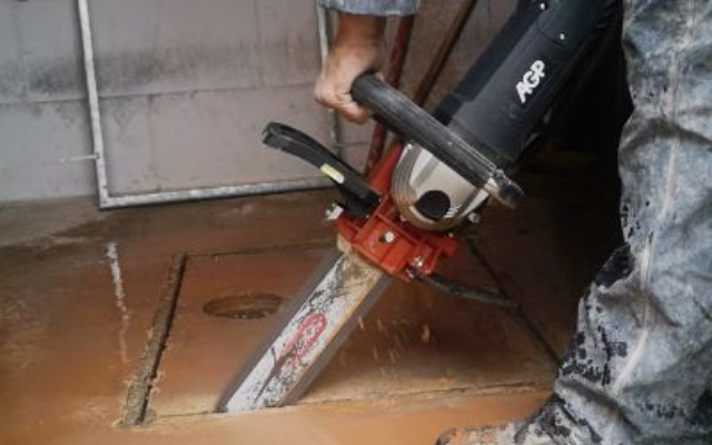 Trapgat zagen in betonvloer: constructie, opvang en werkvoorbereiding