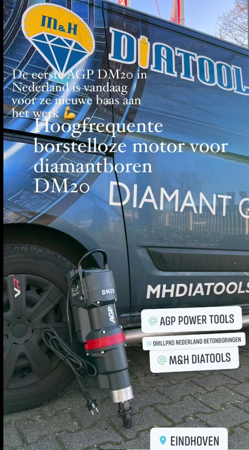 Betonboor op 230V · grote diameters