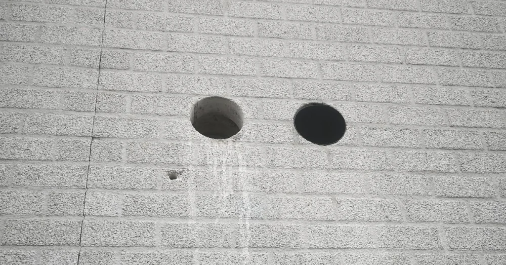 Gaten boren voor airco door Drillpro Nederland